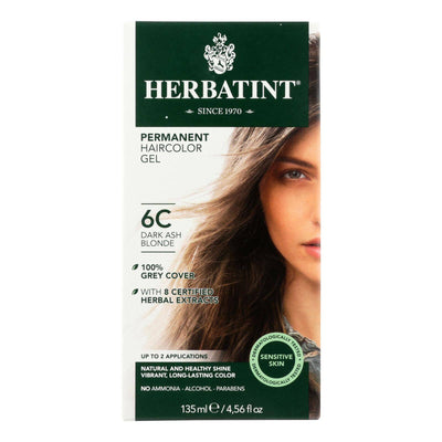 Buy Herbatint Permanent Herbal Haircolour Gel 6c Dark Ash Blonde - 135 Ml  at OnlyNaturals.us