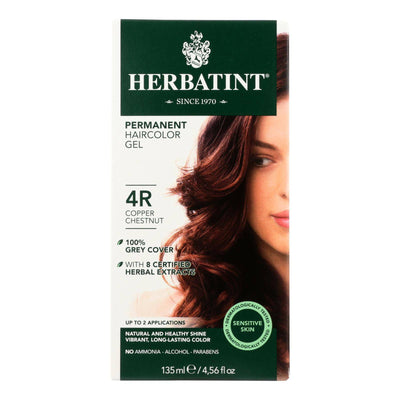 Buy Herbatint Permanent Herbal Haircolour Gel 4r Copper Chestnut - 135 Ml  at OnlyNaturals.us