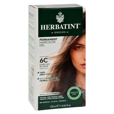 Buy Herbatint Permanent Herbal Haircolour Gel 6c Dark Ash Blonde - 135 Ml  at OnlyNaturals.us