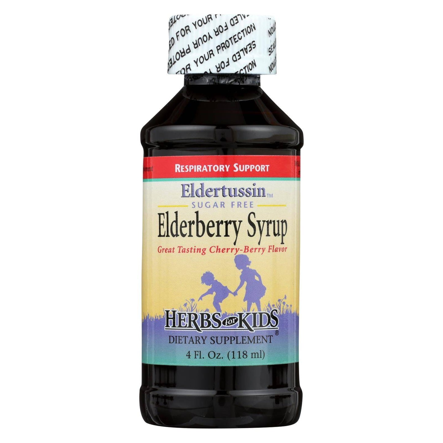 Buy Herbs For Kids Eldertussin Elderberry Syrup - 4 Oz  at OnlyNaturals.us