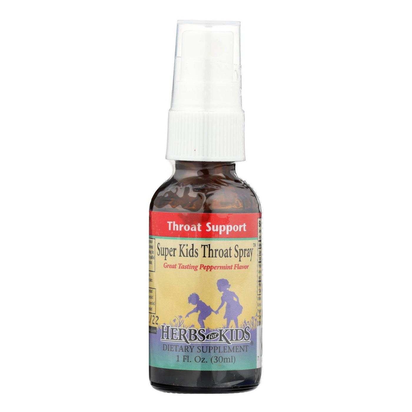Buy Herbs For Kids Super Kid's Throat Spray Peppermint - 1 Fl Oz  at OnlyNaturals.us