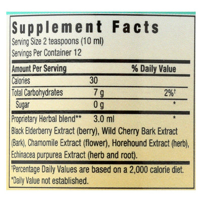Buy Herbs For Kids Eldertussin Elderberry Syrup - 4 Oz  at OnlyNaturals.us