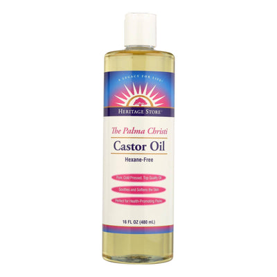 Heritage Products Castor Oil Hexane Free - 16 Fl Oz | OnlyNaturals.us