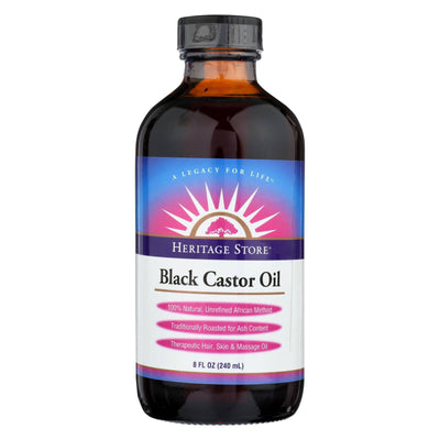 Buy Heritage Store Castor Oil - Black - 8 Fl Oz  at OnlyNaturals.us