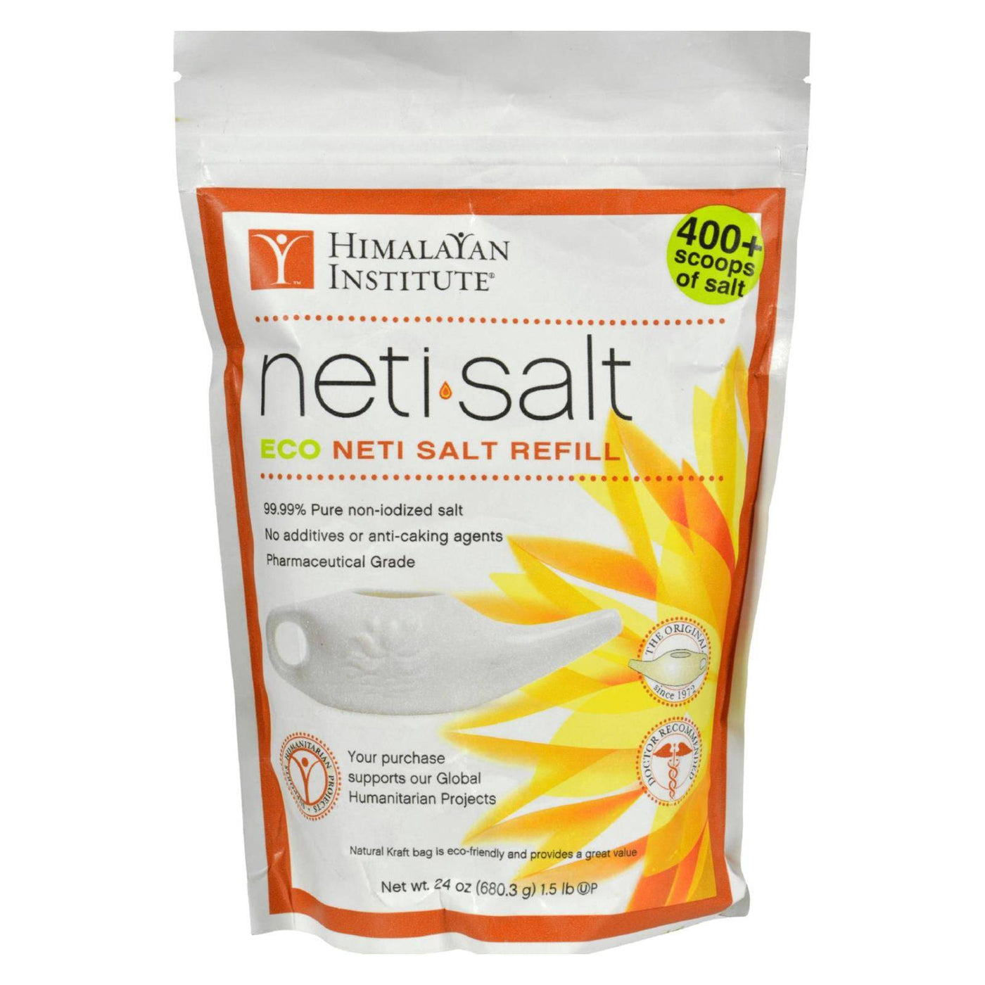 Himalayan Institute Neti Pot Salt Bag - 1.5 Lbs | OnlyNaturals.us