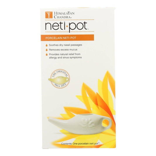 Himalayan Institute Neti Wash Ceramic Neti Pot - 1 Pot | OnlyNaturals.us