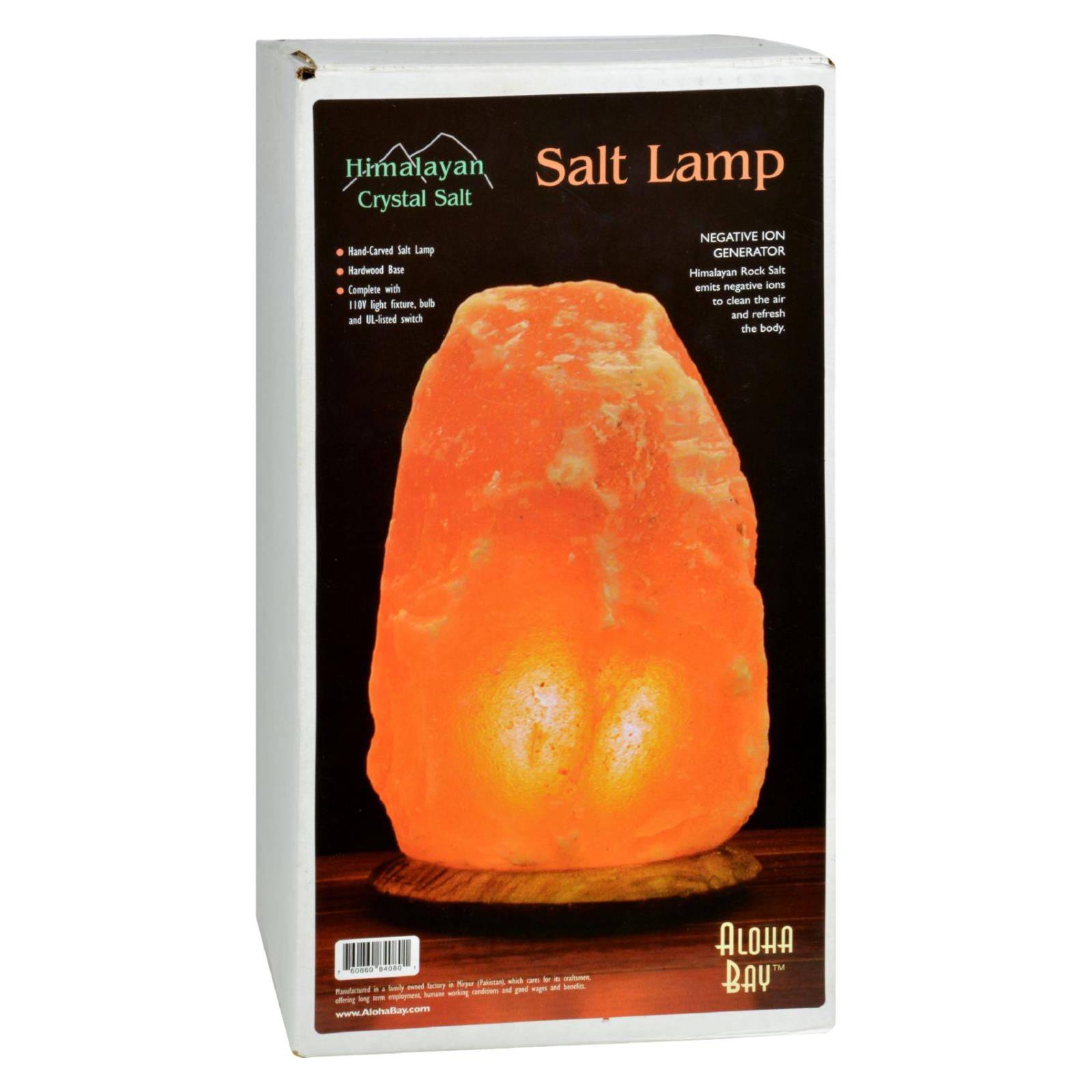 Himalayan Salt Lamp 12 Inch Wood Base | OnlyNaturals.us