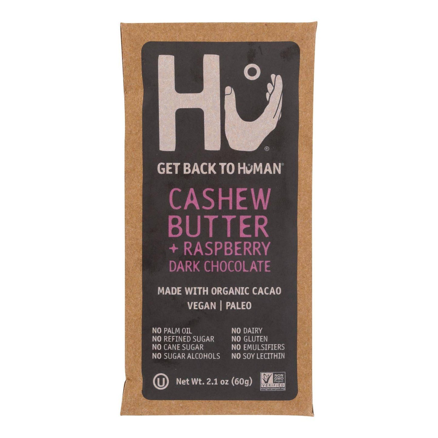 Hu - Dark Chocolate Bar Cashew Butter Ras - Case Of 12-2.1 Oz | OnlyNaturals.us