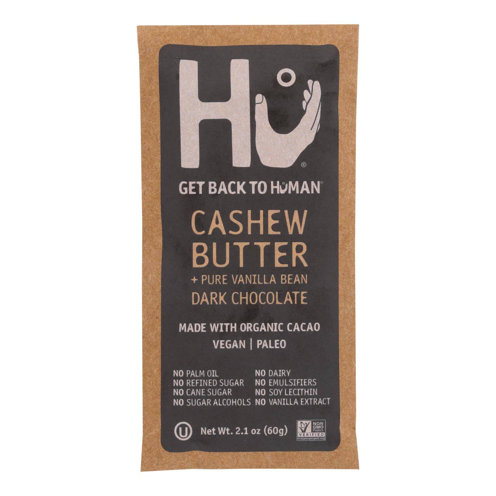 Hu - Dark Chocolate Bar Cashew Butter Vanilla - Case Of 12-2.1 Oz | OnlyNaturals.us