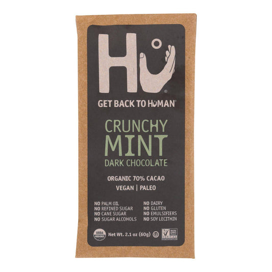 Hu - Dark Chocolate Bar Crunchy Mint - Case Of 12-2.1 Oz | OnlyNaturals.us