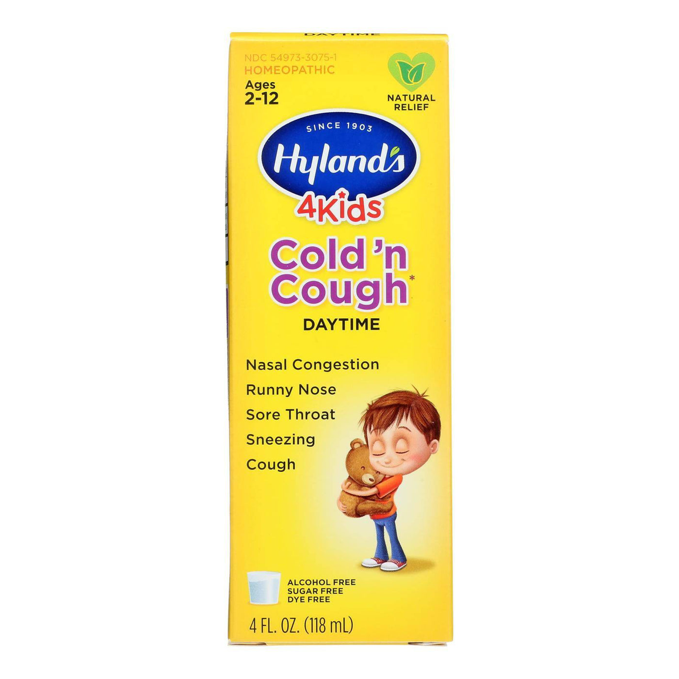 Hyland's Cold 'n Cough 4 Kids - 4 Fl Oz | OnlyNaturals.us
