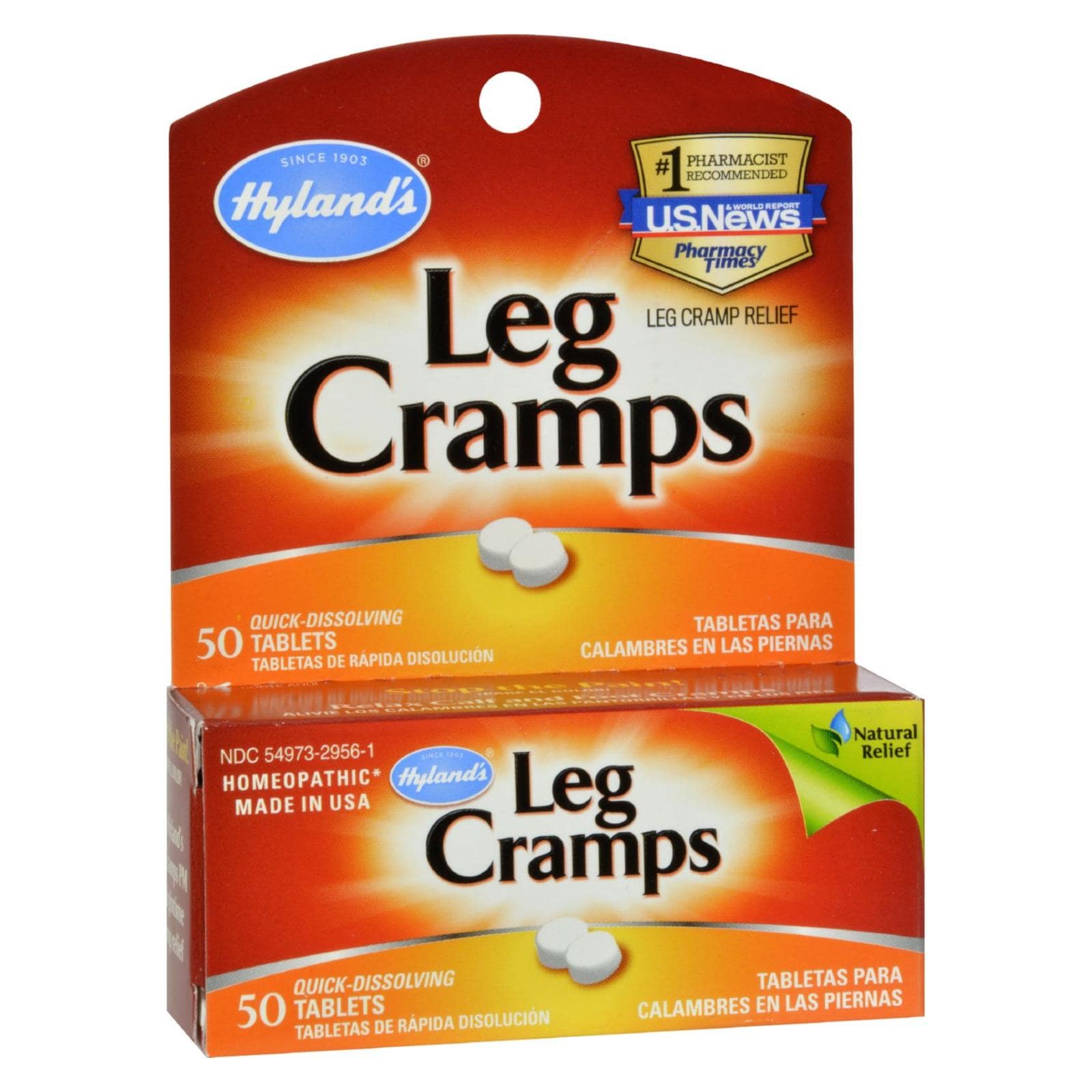 Hyland's Leg Cramps - 50 Quick Disolving Tablets | OnlyNaturals.us