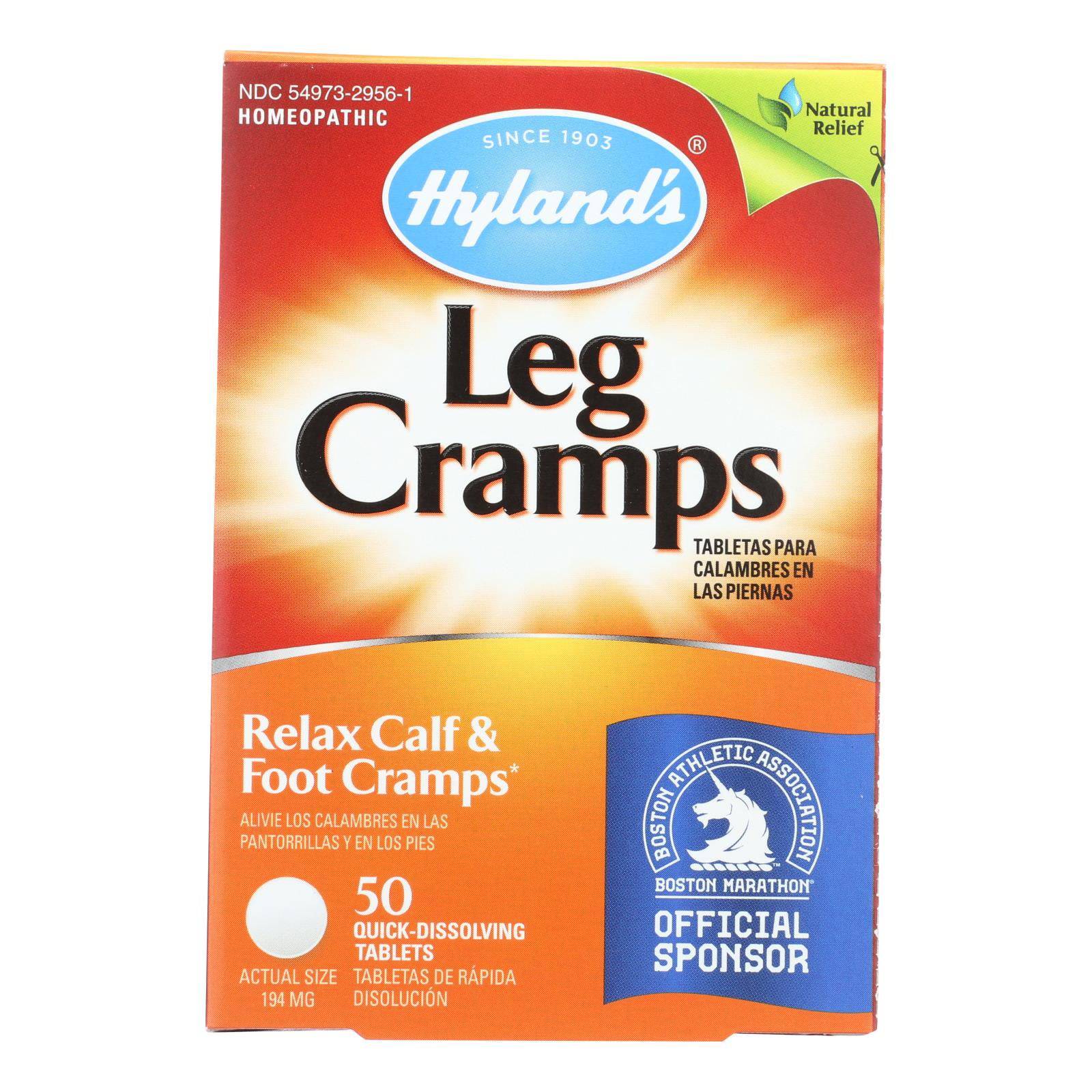 Hyland's Leg Cramps - 50 Quick Disolving Tablets | OnlyNaturals.us