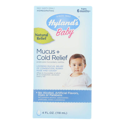 Hyland's Baby Mucous And Cold Relief Homeopathic Medicine  - 1 Each - 4 Oz | OnlyNaturals.us