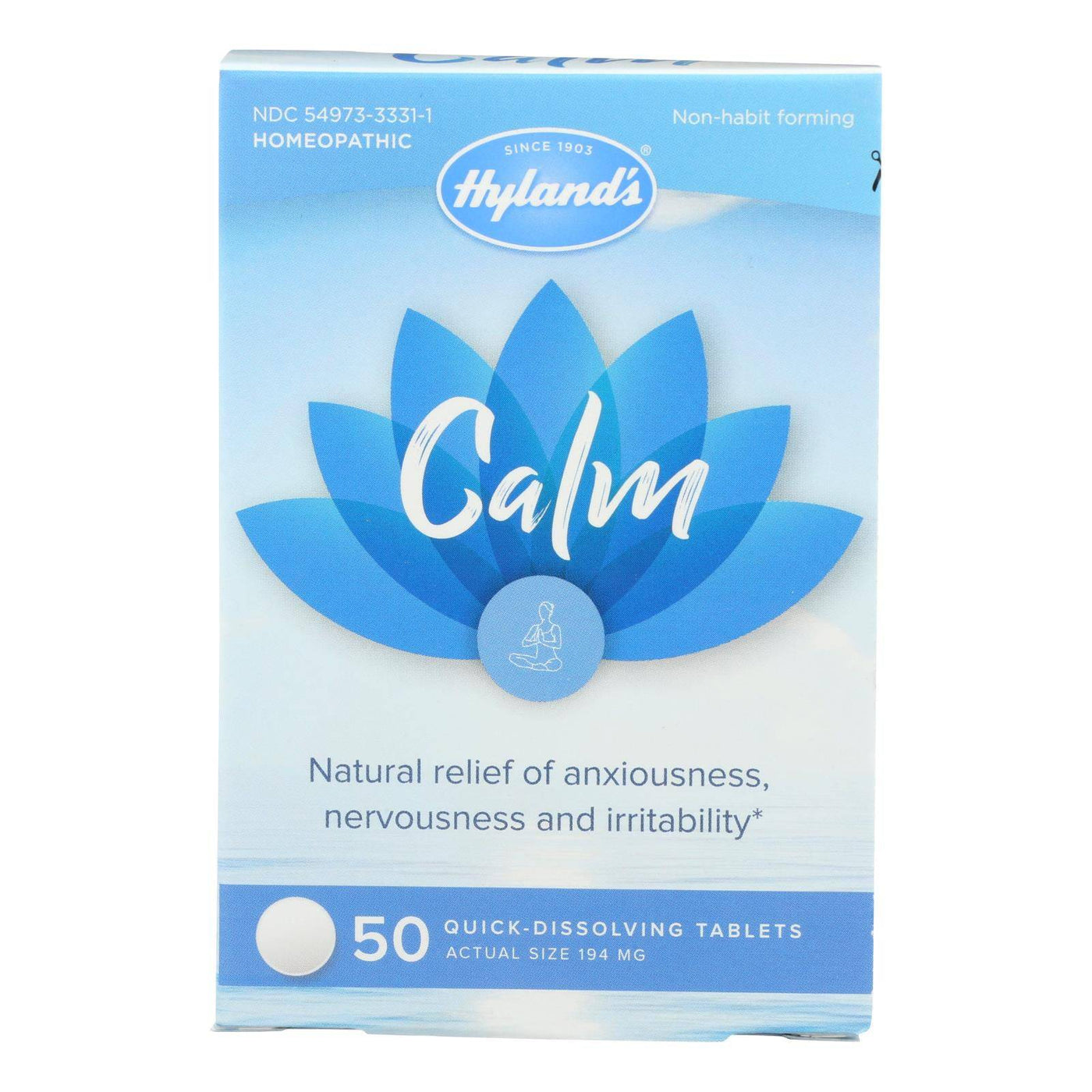 Hylands Homeopathic - Calm Tablets - 1 Each - 50 Tab | OnlyNaturals.us