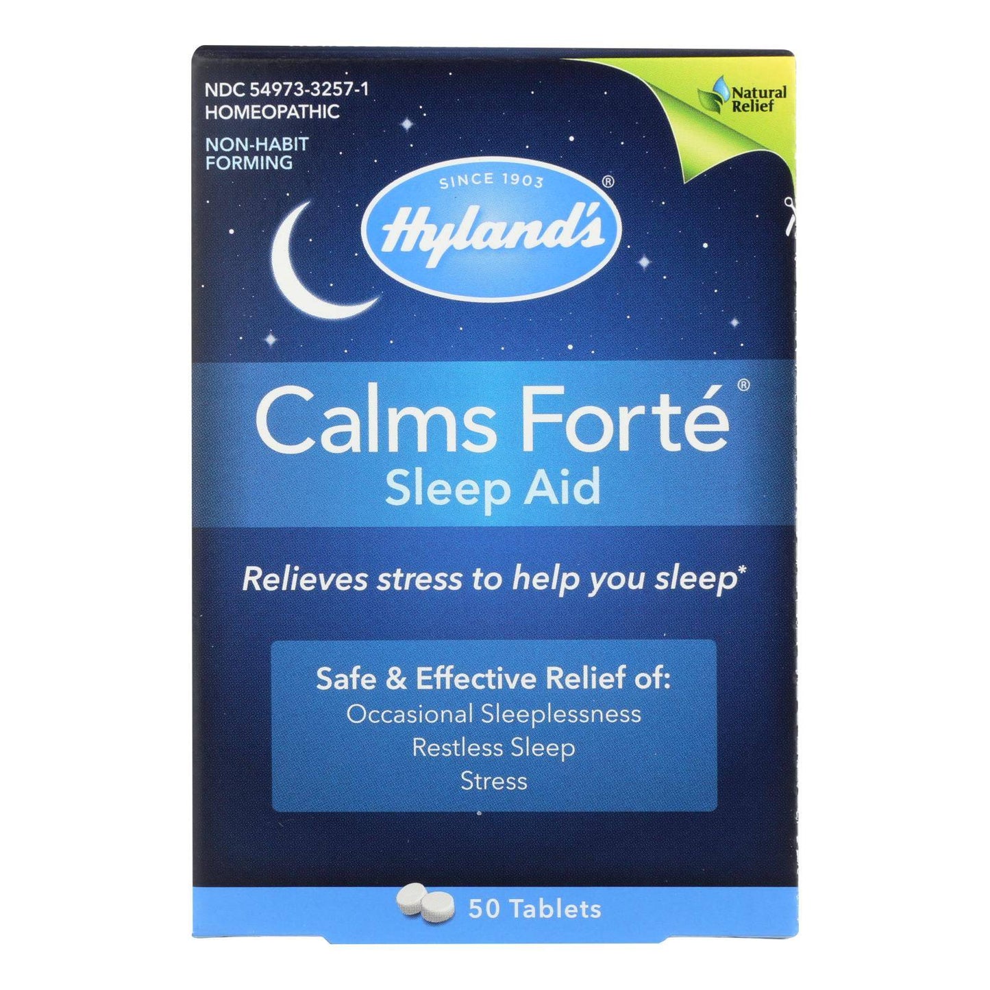 Buy Hylands Homeopathic Calms Fort? - Sleep Aid - 50 Tablets  at OnlyNaturals.us