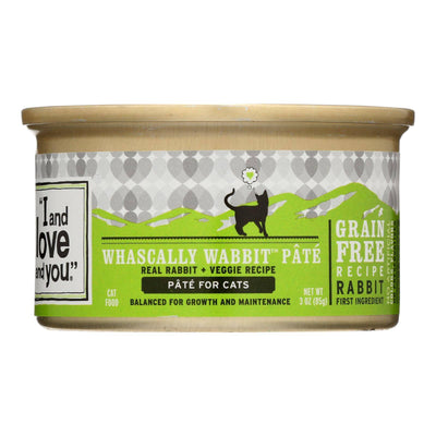 Buy I And Love And You Canned Cat Food - Wabbit Pate - Case Of 24 - 3 Oz  at OnlyNaturals.us