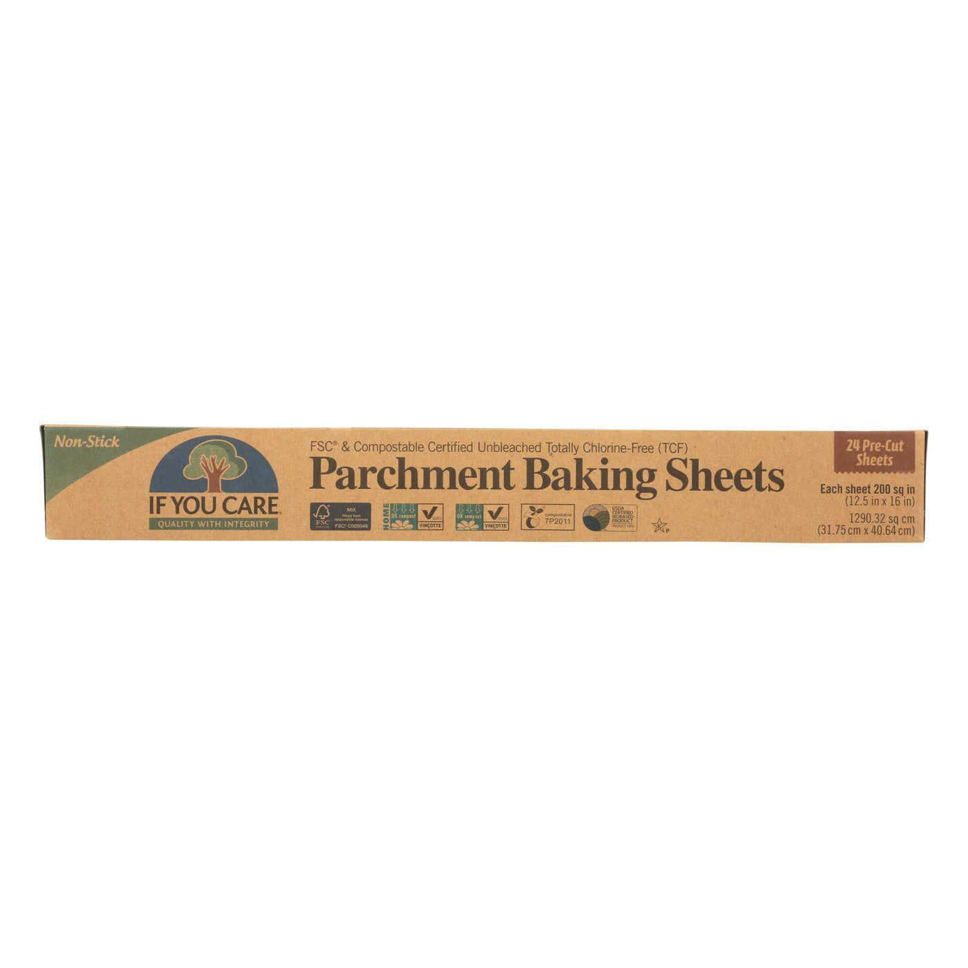 If You Care Parchment Baking Sheet - Paper - Case Of 12 - 24 Count | OnlyNaturals.us