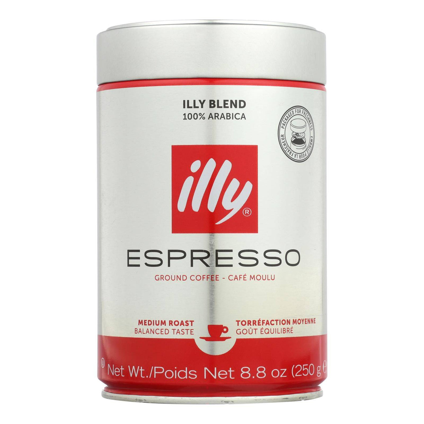 Illy Caffe Coffee Coffee - Espresso - Ground - Medium Roast - 8.8 Oz - Case Of 6 | OnlyNaturals.us