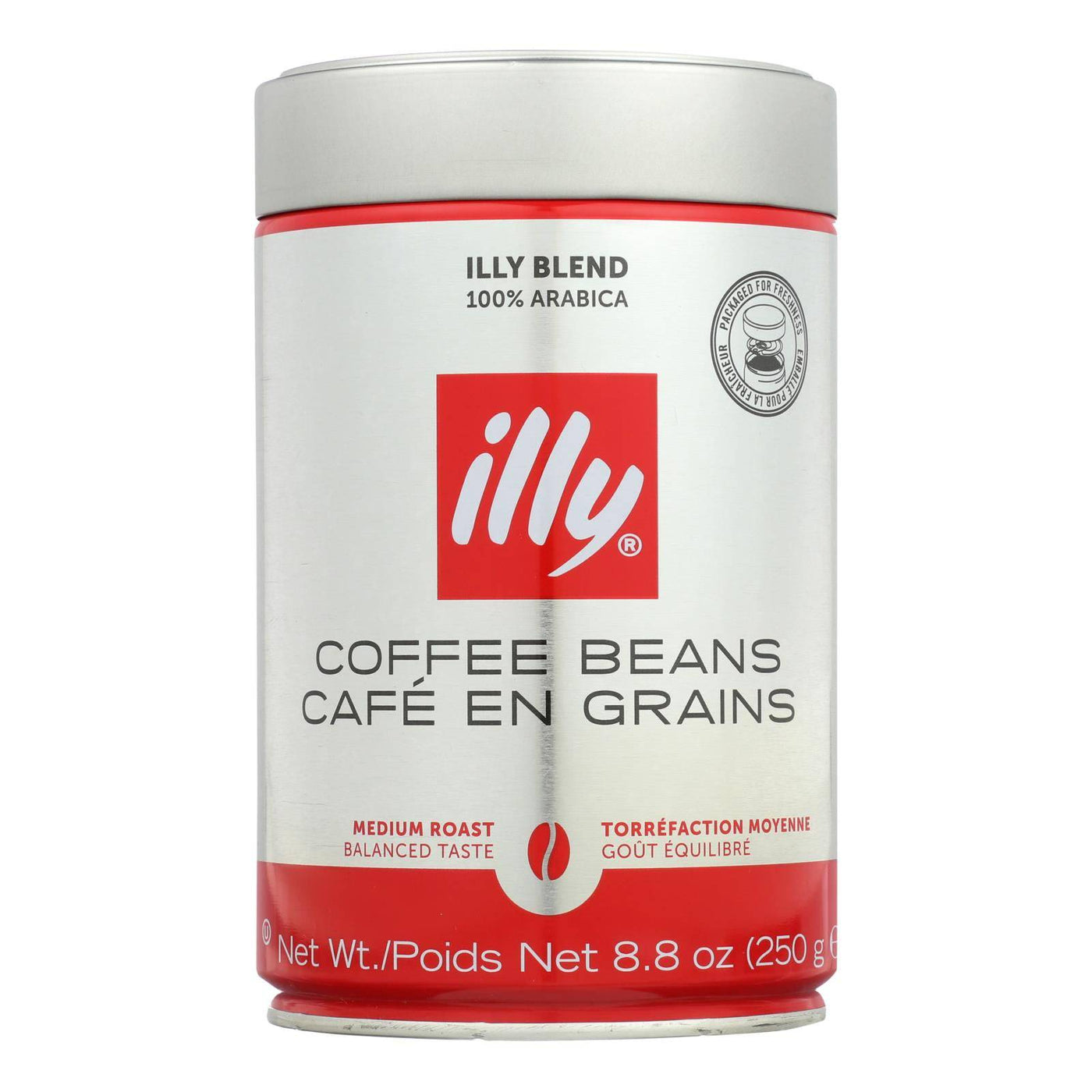 Illy Caffe Coffee Coffee - Whole Bean - Medium Roast - 8.8 Oz - Case Of 6 | OnlyNaturals.us