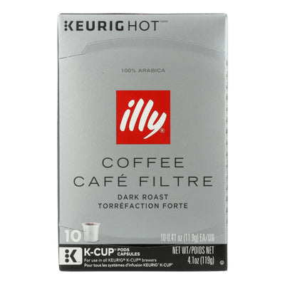 Illy Caffe Coffee - Kcups Black Dark Roasted - Case Of 6 - 10 Count | OnlyNaturals.us