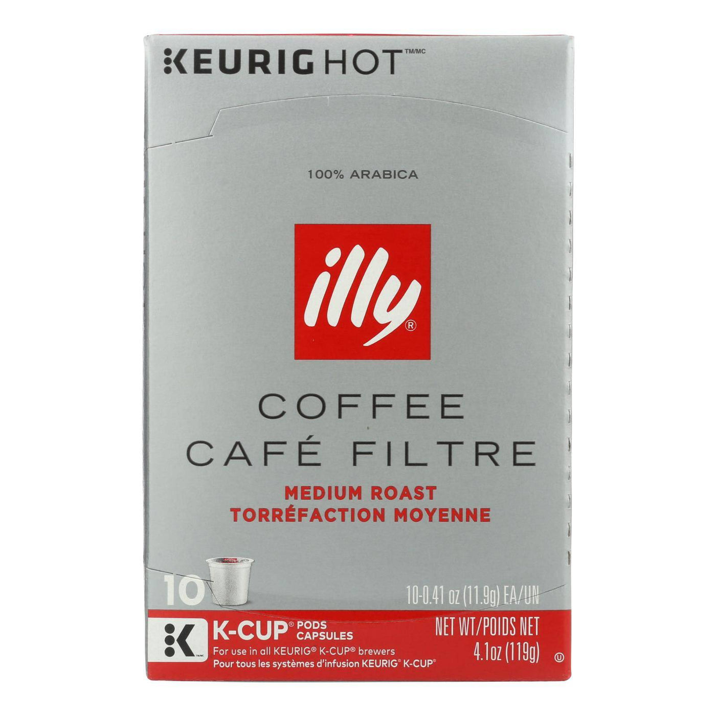 Illy Caffe Coffee - Kcups Red Mediu Roasted - Case Of 6 - 10 Count | OnlyNaturals.us