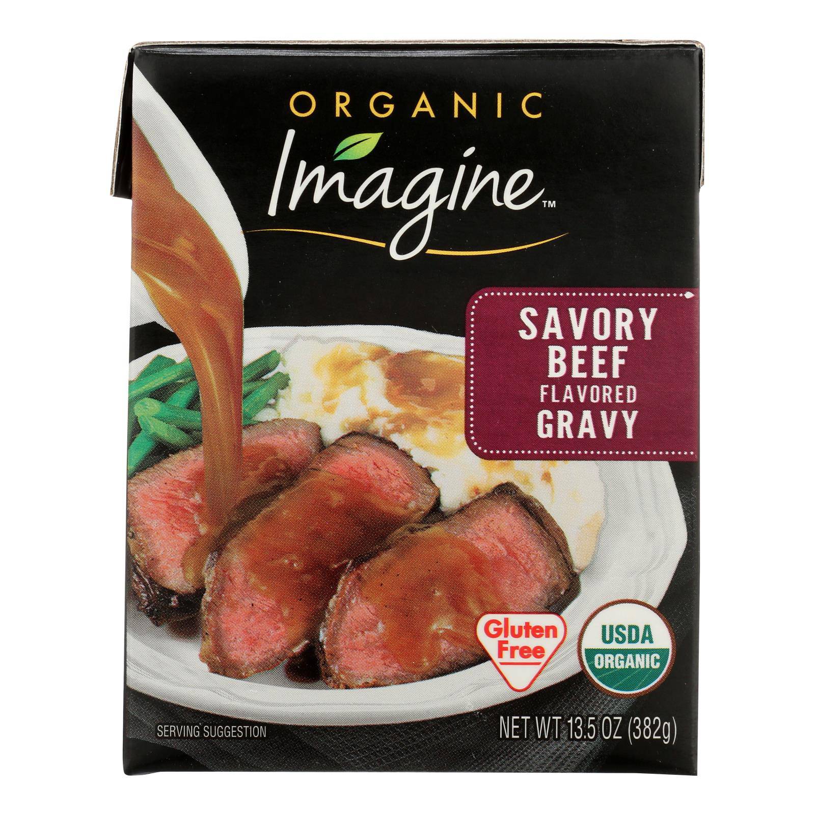 Buy Imagine Foods Organic Gravy - Savory Beef - Case Of 12 - 13.5 Fl Oz  at OnlyNaturals.us