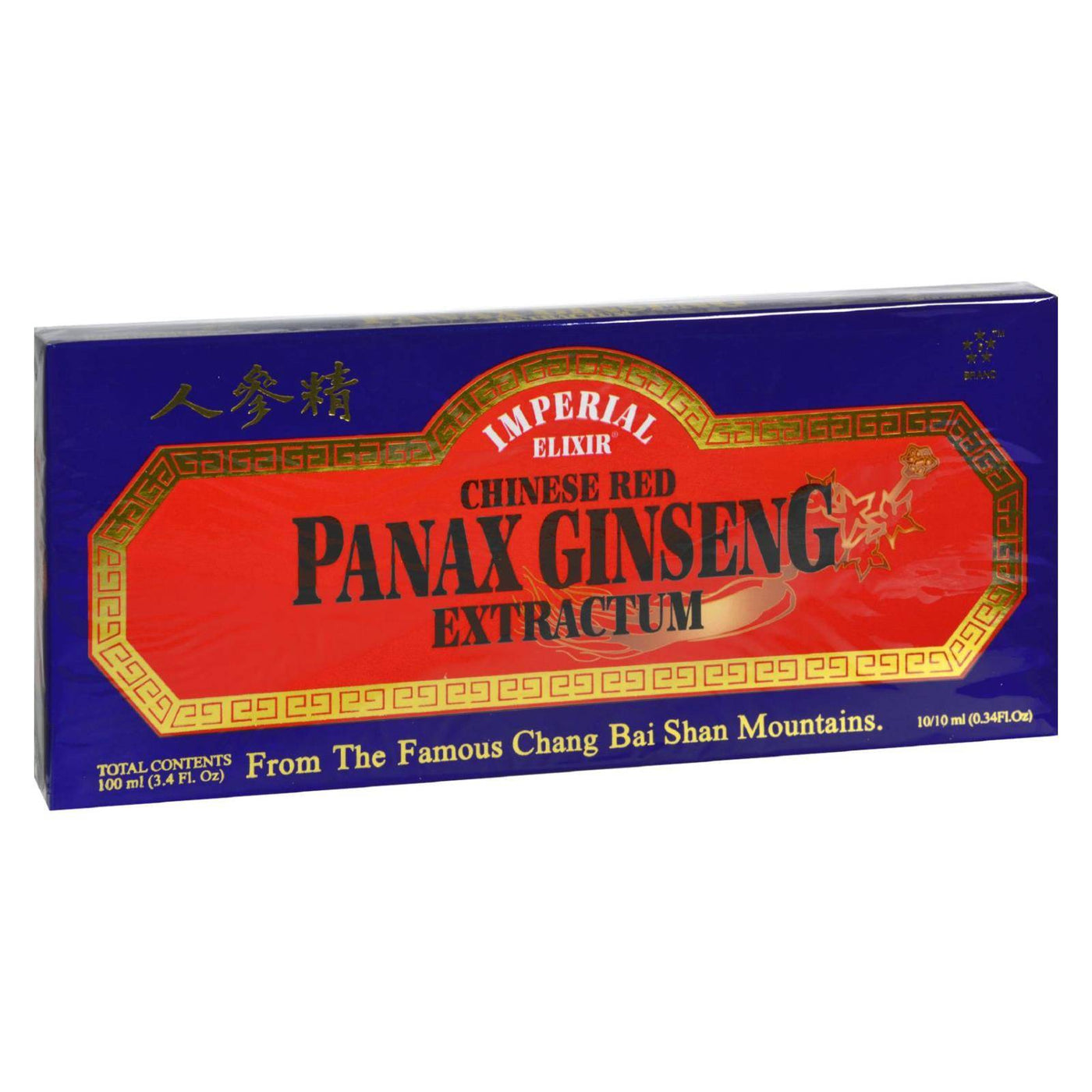 Imperial Elixir Chinese Red Panax Ginseng Extractum - 10 Bottles - 10 Ml Each | OnlyNaturals.us