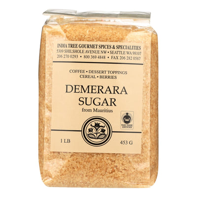 India Tree Gourmet Spices & Specialties Demerara Sugar  - Case Of 6 - 16 Oz | OnlyNaturals.us