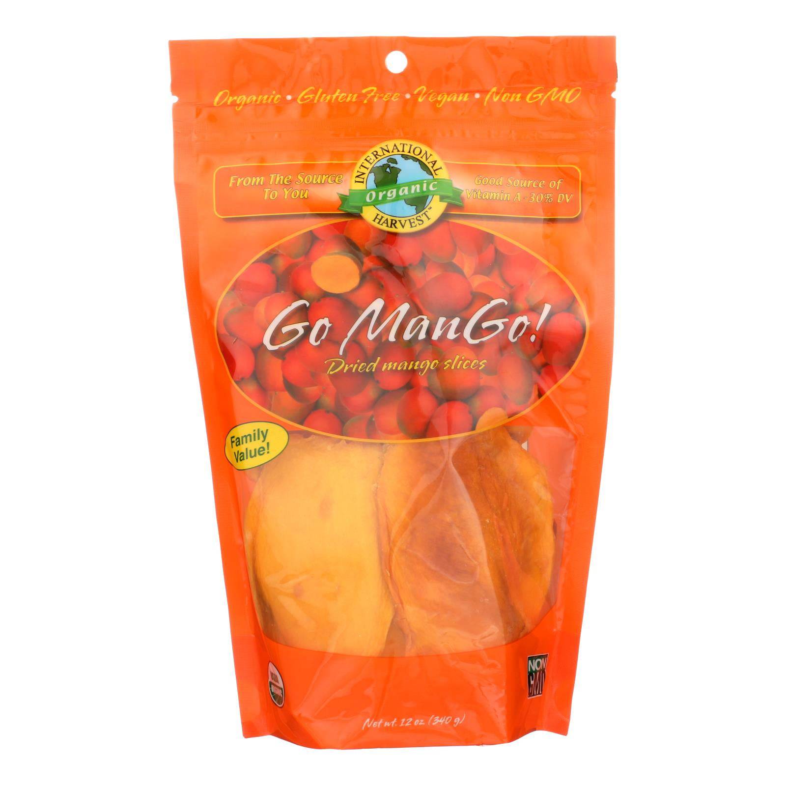 International Harvest Go Mango! Dried Mango Slices  - Case Of 6 - 12 Oz | OnlyNaturals.us