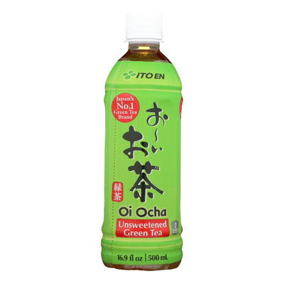 Ito En Oi Ocha Unsweetened Japanese Green Tea - Case Of 12 - 16.9 Oz | OnlyNaturals.us