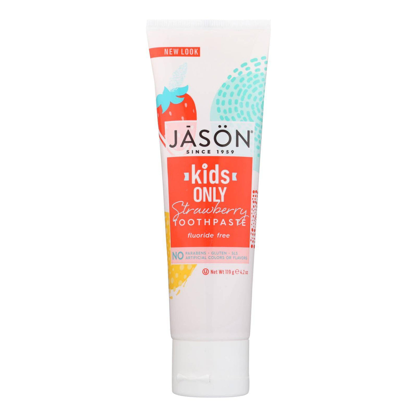 Jason Kids Only Toothpaste Strawberry - 4.2 Oz | OnlyNaturals.us