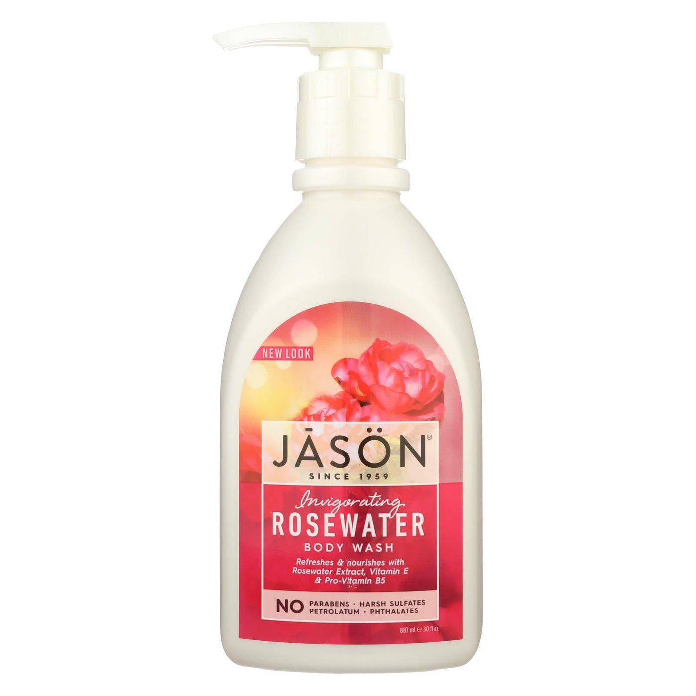 Buy Jason Body Wash Pure Natural Invigorating Rosewater - 30 Fl Oz  at OnlyNaturals.us
