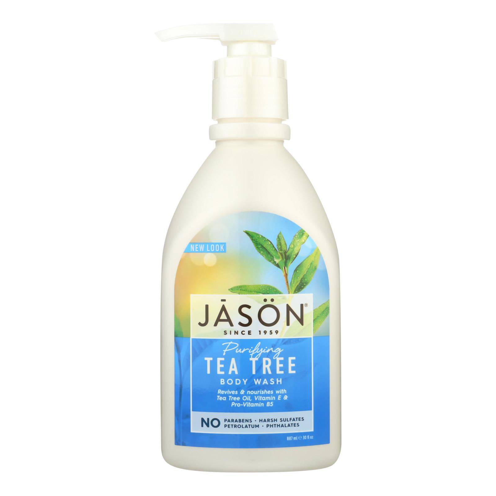 Jason Body Wash Pure Natural Purifying Tea Tree - 30 Fl Oz | OnlyNaturals.us