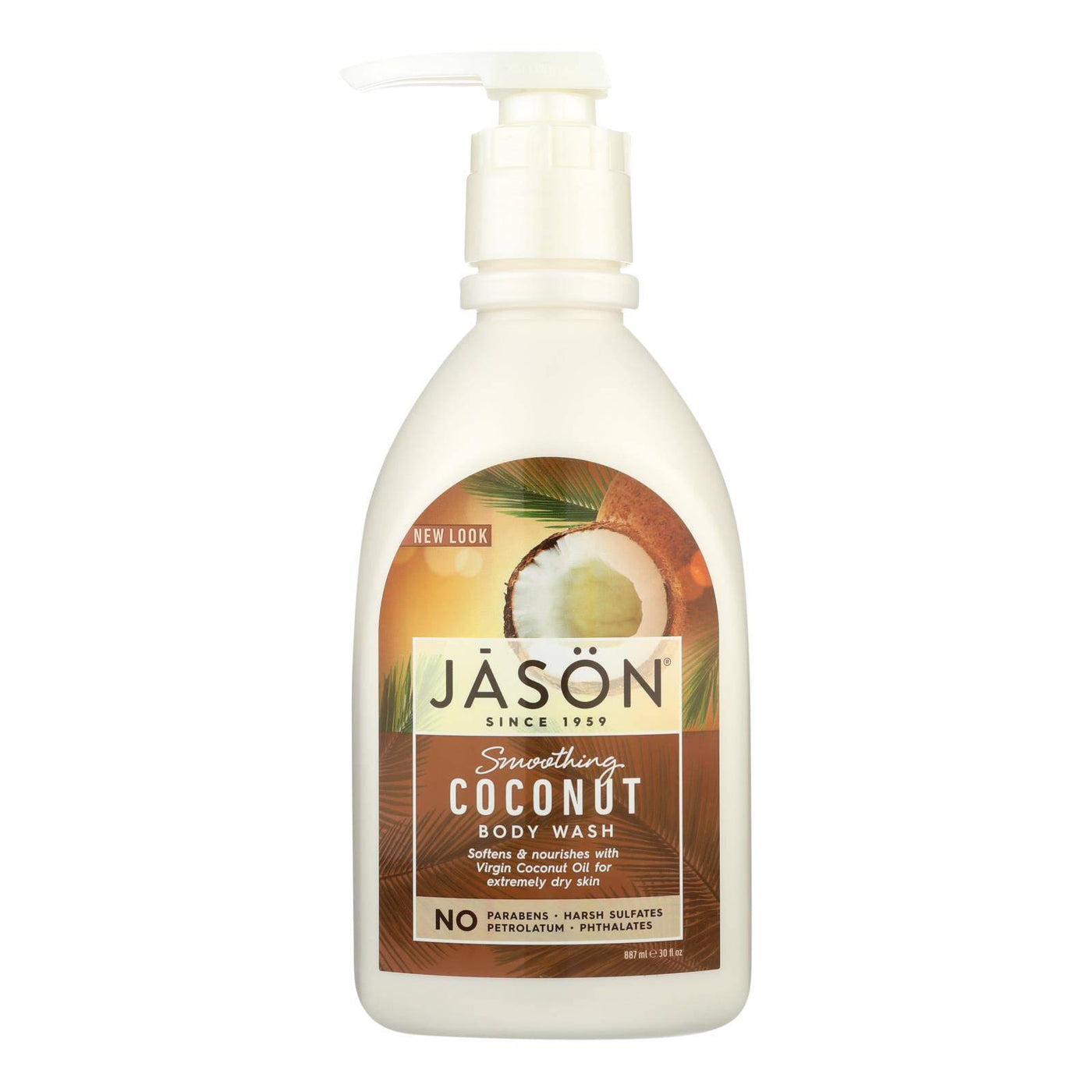 Buy Jason Natural Products Body Wash - Smoothing Coconut - 30 Oz  at OnlyNaturals.us