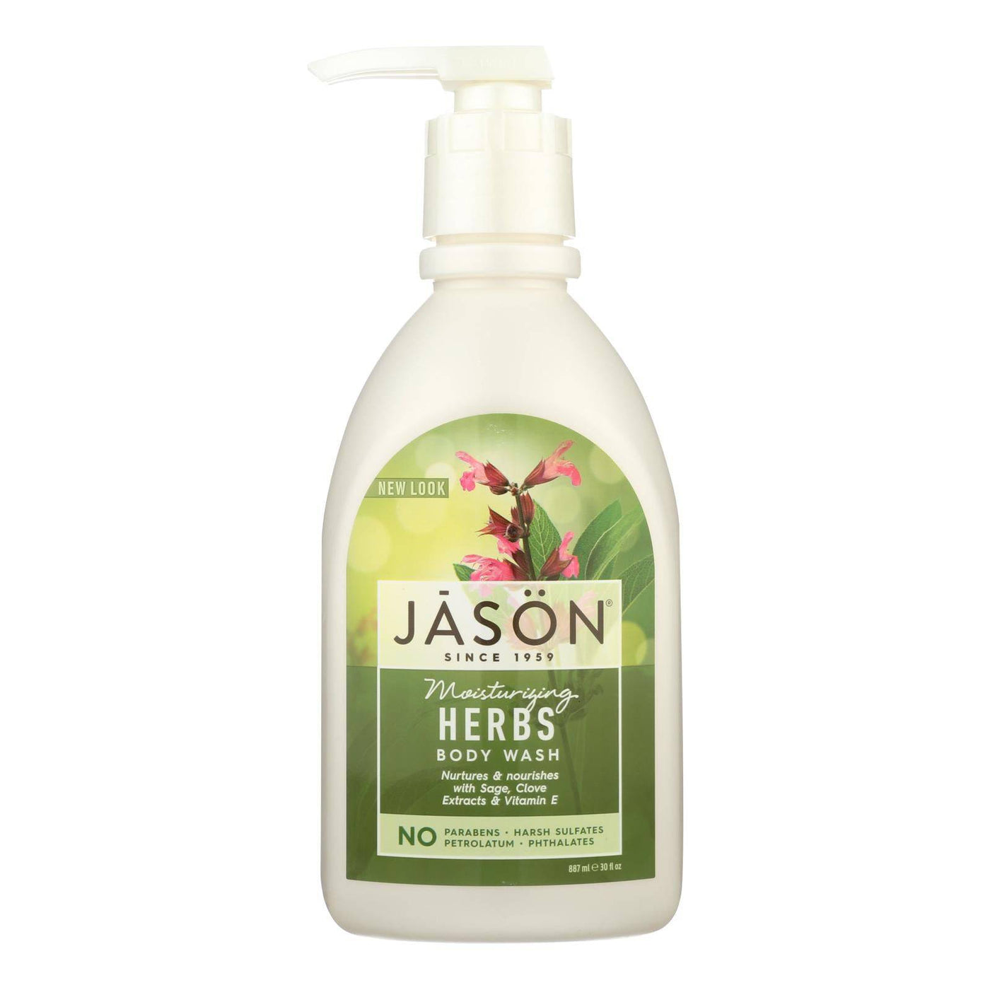 Jason Pure Natural Body Wash Moisturizing Herbs - 30 Fl Oz | OnlyNaturals.us