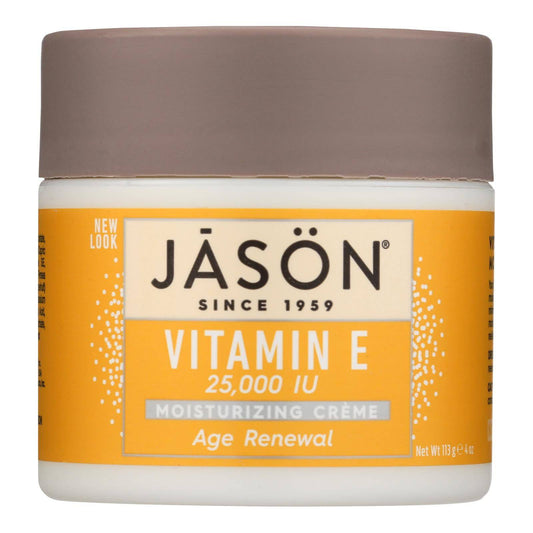 Jason Moisturizing Creme Vitamin E Age Renewal Fragrance Free - 25000 Iu - 4 Oz | OnlyNaturals.us