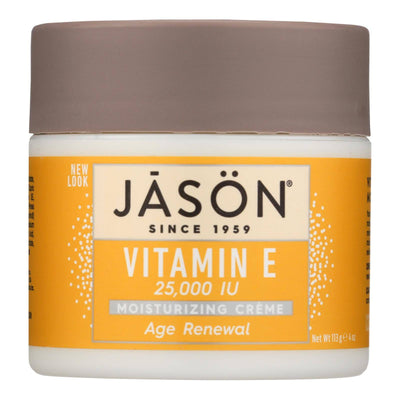 Jason Moisturizing Creme Vitamin E Age Renewal Fragrance Free - 25000 Iu - 4 Oz | OnlyNaturals.us