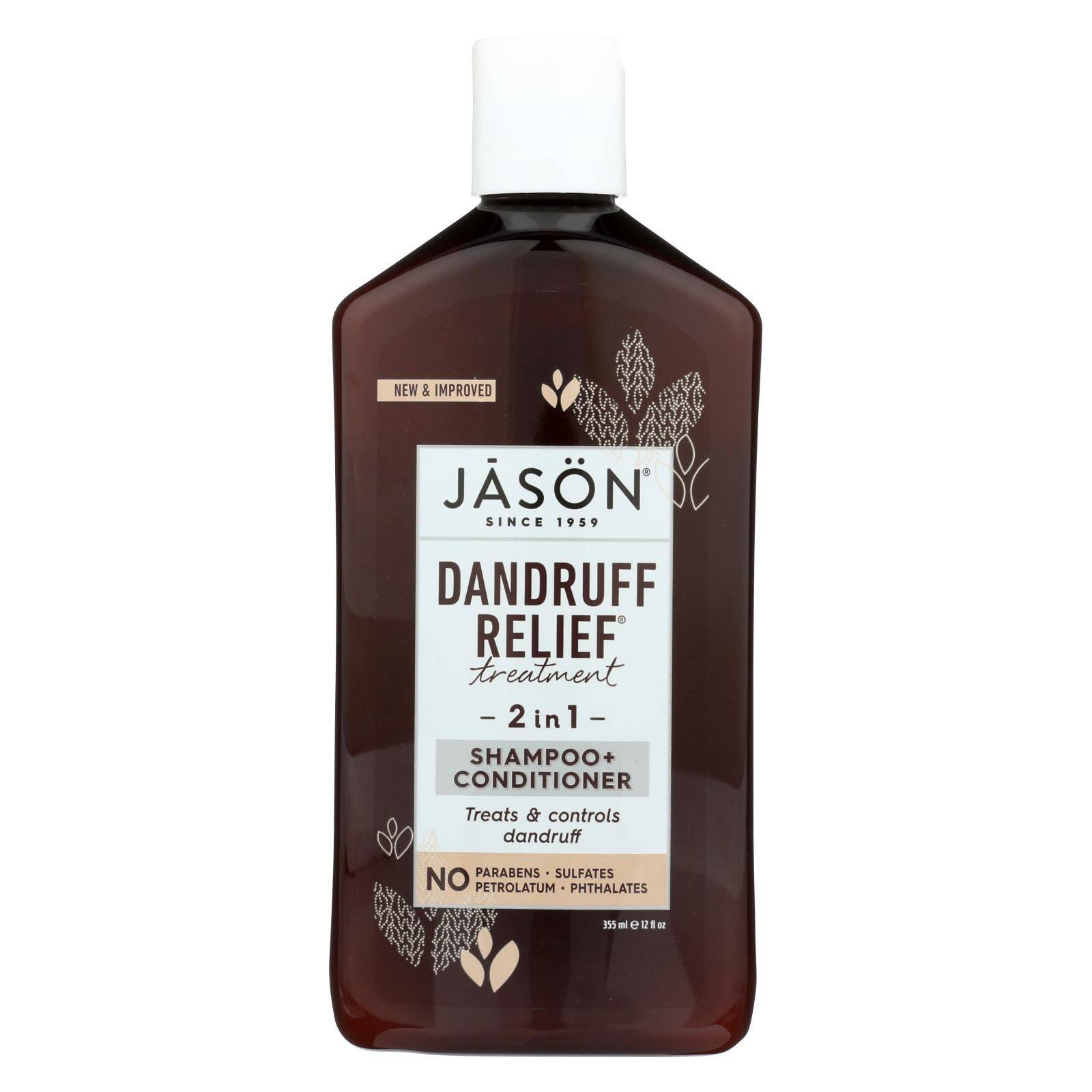 Buy Jason Natural Products Shampoo And Conditioner - Treatment - Dandruff Relief - 12 Oz  at OnlyNaturals.us