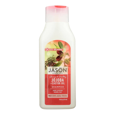 Buy Jason Pure Natural Shampoo Long And Strong Jojoba - 16 Fl Oz  at OnlyNaturals.us