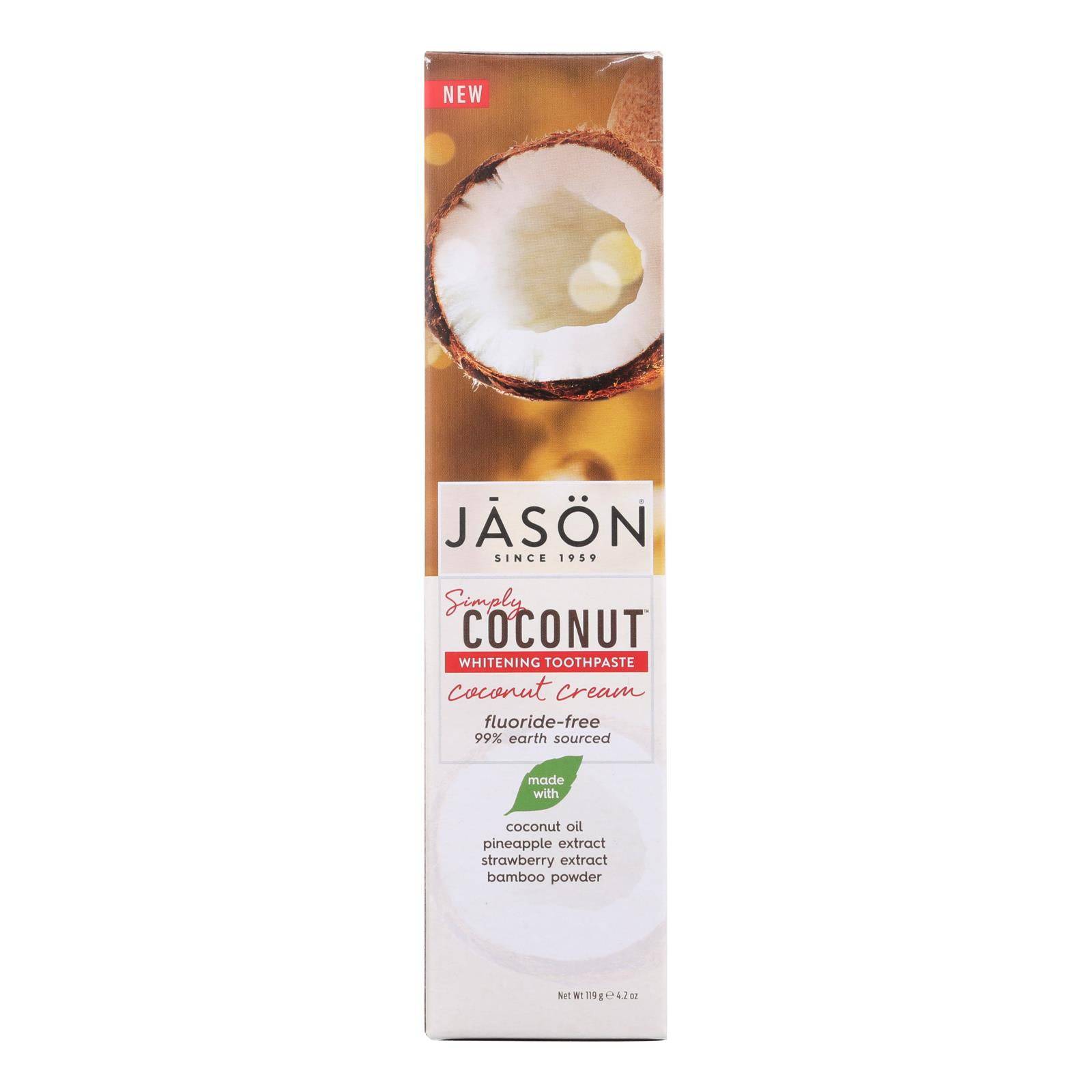 Buy Jason Natural Products Whitening Toothpaste - Coconut Cream - 4.2 Oz  at OnlyNaturals.us