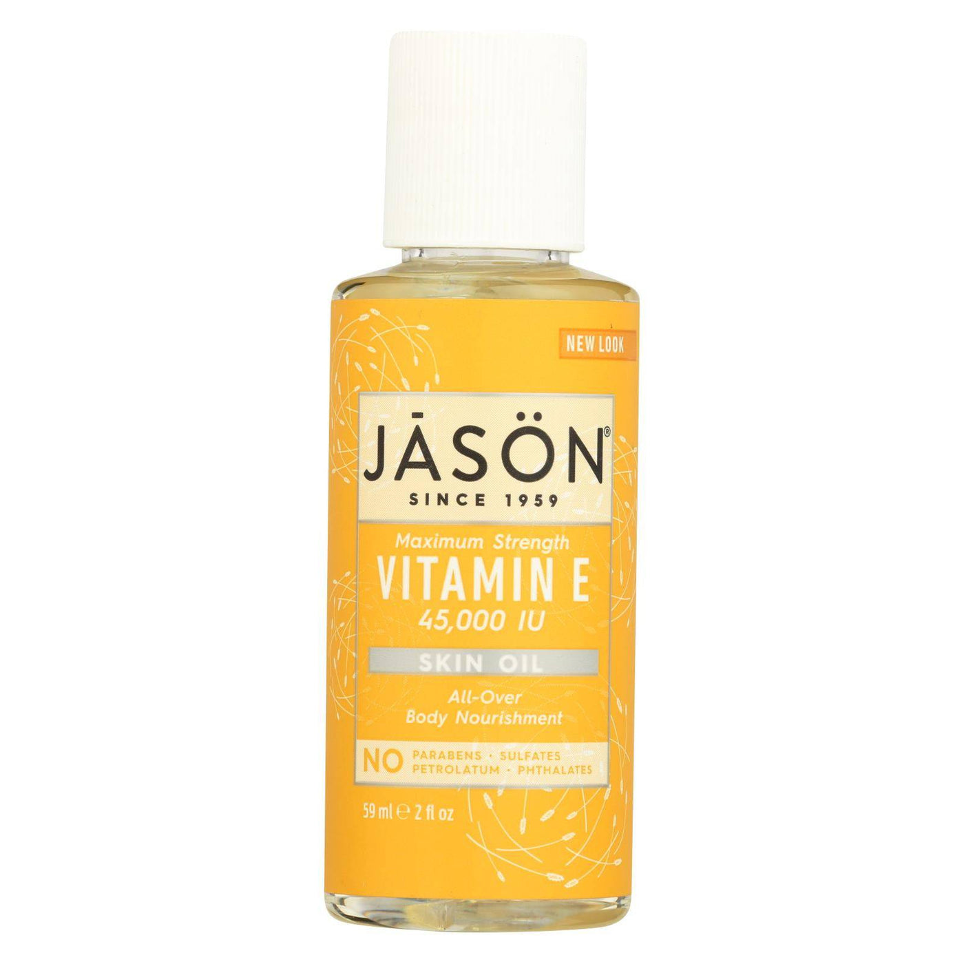 Jason Vitamin E Pure Natural Skin Oil Maximum Strength - 45000 Iu - 2 Fl Oz | OnlyNaturals.us