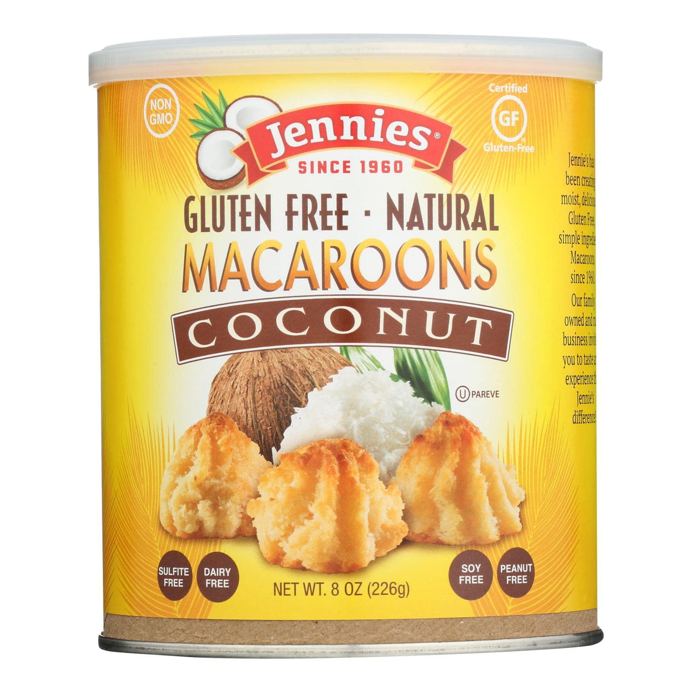 Jennie's Coconut Macaroon - Case Of 12 - 8 Oz. | OnlyNaturals.us