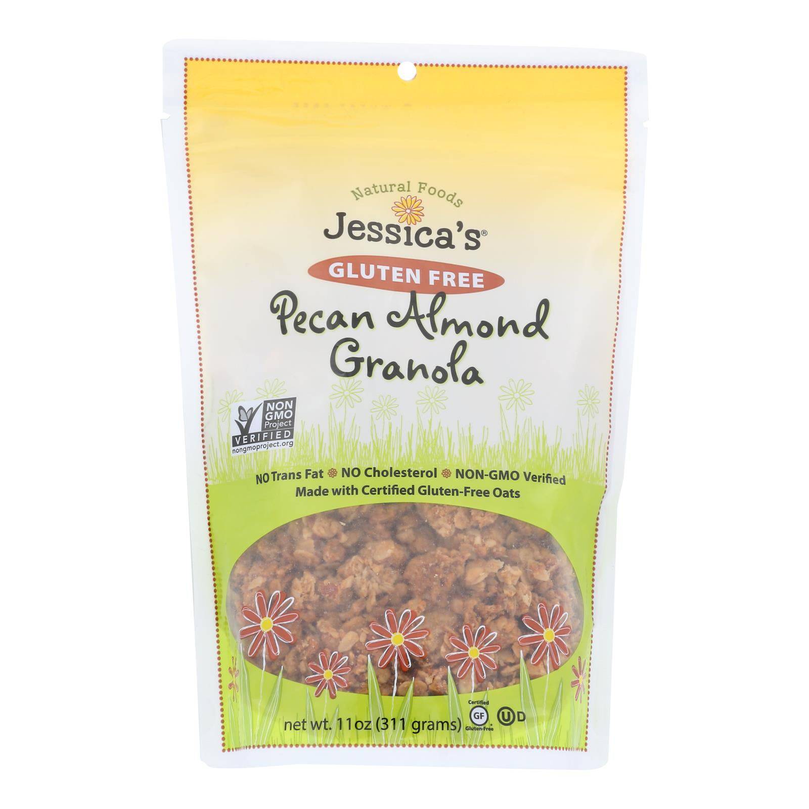 Jessica's Natural Foods Gluten Free Pecan Almond Granola  - Case Of 12 - 11 Oz | OnlyNaturals.us