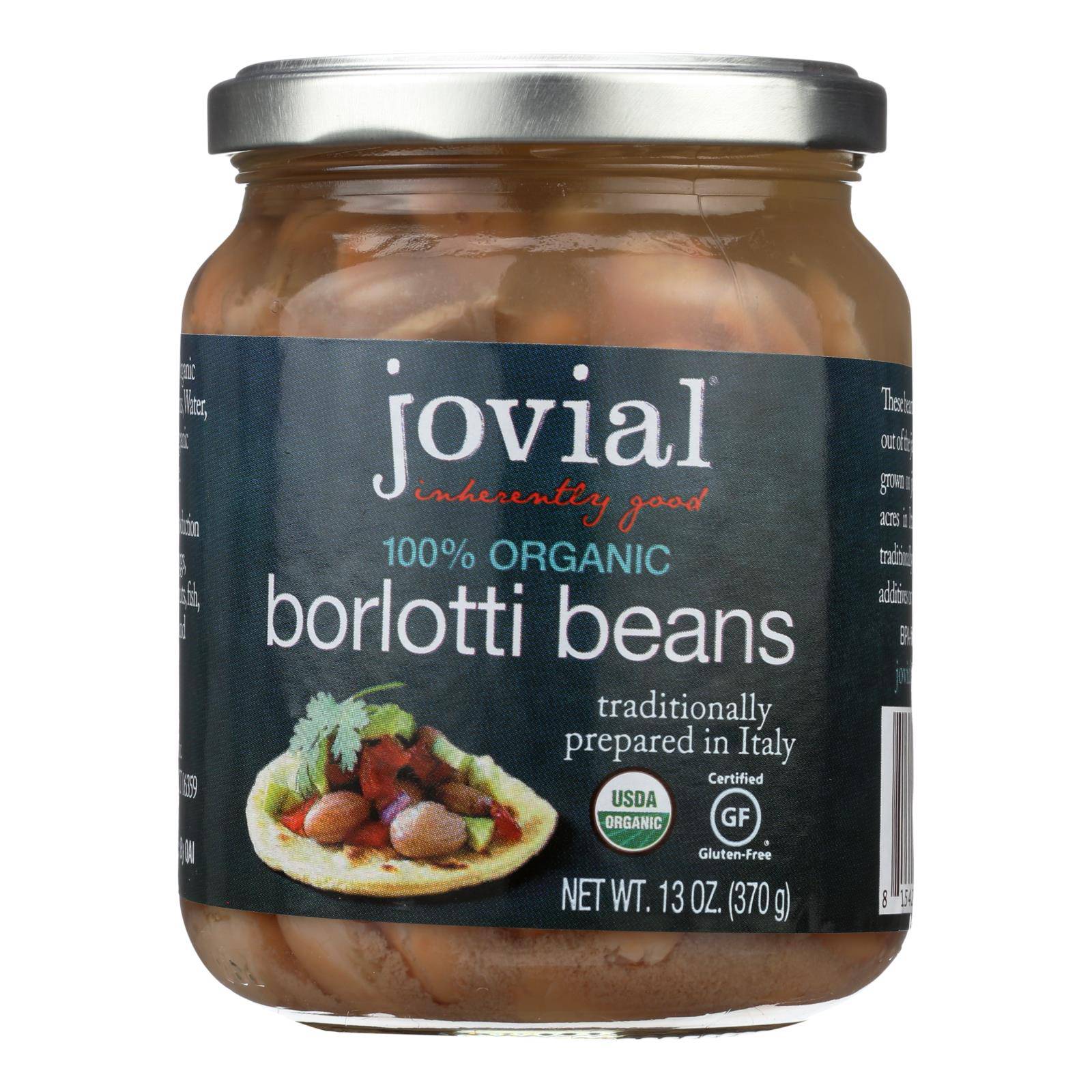 Buy Jovial - 100 Percent Organic Borlotti Beans - Case Of 6 - 13 Oz  at OnlyNaturals.us