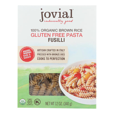 Buy Jovial - Pasta - Organic - Brown Rice - Fusilli - 12 Oz - Case Of 12  at OnlyNaturals.us