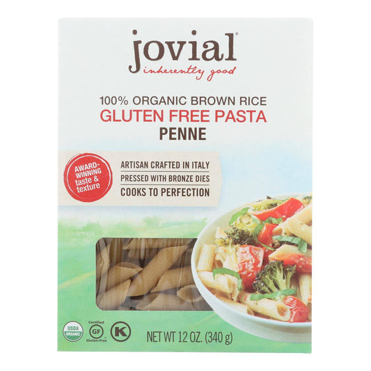 Buy Jovial - Pasta - Organic - Brown Rice - Penne Rigate - 12 Oz - Case Of 12  at OnlyNaturals.us