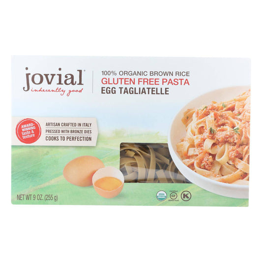 Jovial - Pasta - Organic - Brown Rice - Traditional Egg Tagliatelle - 9 Oz - Case Of 12 | OnlyNaturals.us