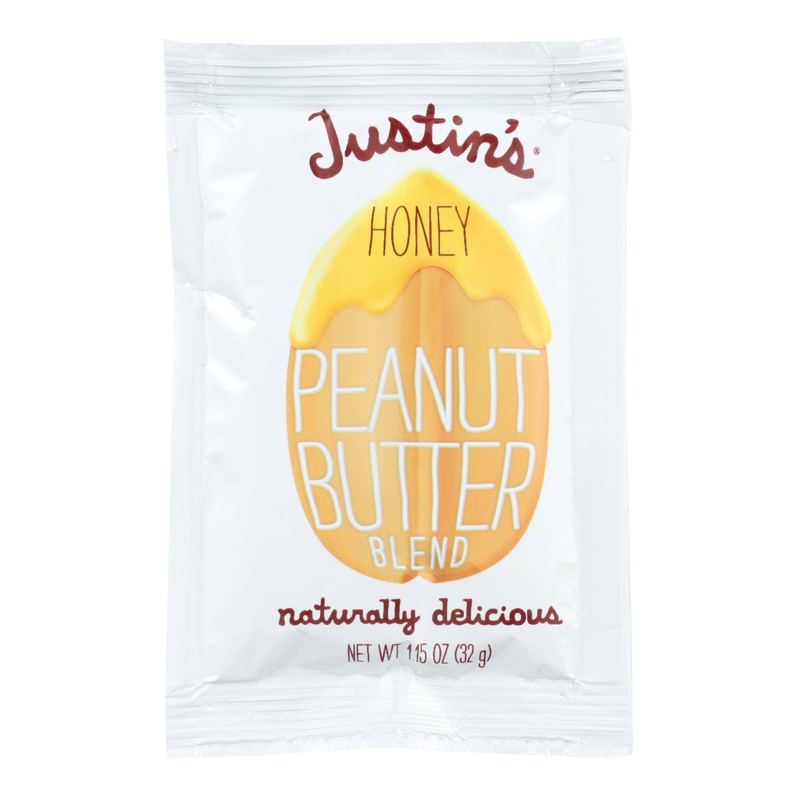 Justin's Nut Butter Squeeze Pack - Peanut Butter - Honey - Case Of 10 - 1.15 Oz. | OnlyNaturals.us