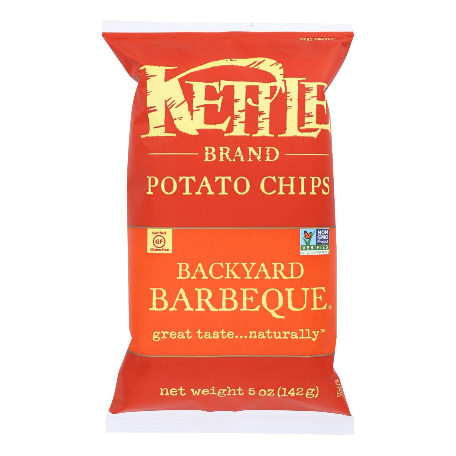 Kettle Brand Potato Chips - Backyard Barbeque - Case Of 15 - 5 Oz. | OnlyNaturals.us